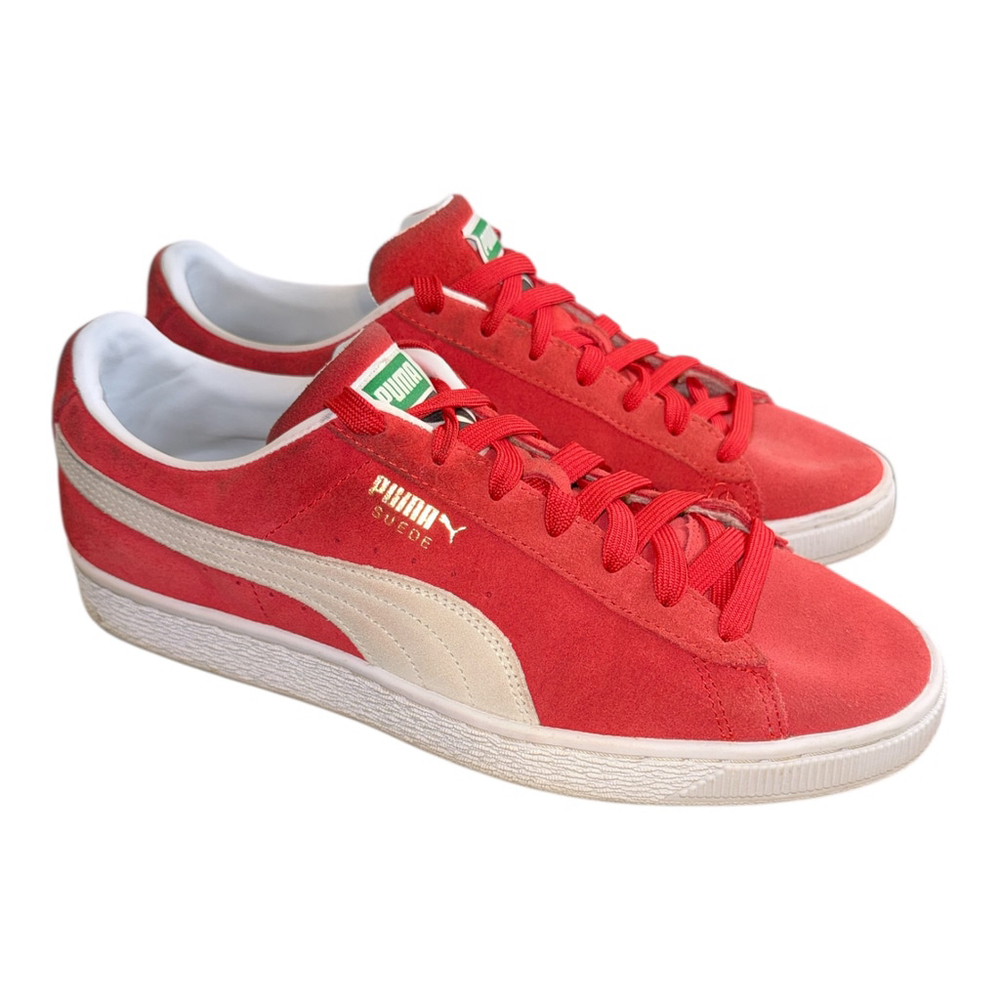 Puma Suede Classic Red/ White Size 10.5 - Picture 1 of 7